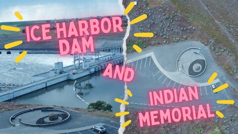 Ice Harbor Dam & Indian memorial DJI Mavic air 2 - SJI mini se