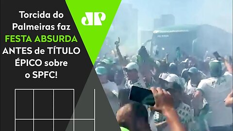 INCRÍVEL! OLHA o que a torcida do Palmeiras fez ANTES do TÍTULO ÉPICO sobre o São Paulo!