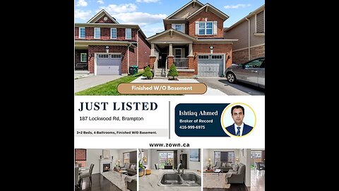 Exquisite 3 Bedroom Detached Home in Brampton Available for Sale