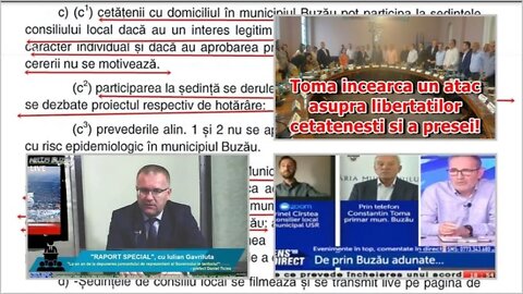 NEWS BUZAU Primarul TOMA minte presa NU va da acces jurnalistilor la CLM 26 10 2022