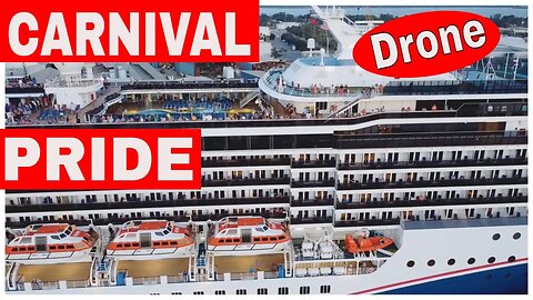 Carnival Pride Drone Shot Highlights. CARNIVAL CRUISE TheCruiseChannel: TAMPA Livestream Sailaways