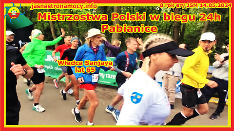 Mistrzostwa Polski w biegu 24 godzinnym Pabianice 2024 Władca Sanjaya lat 65
