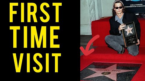 Visiting Johnny Depp's star in HOLLYWOOD for the first time!