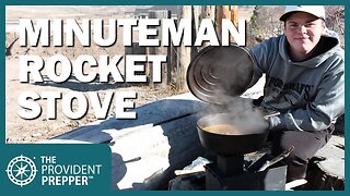 Minuteman Rocket Stove: Compact Efficient Debris Cook Stove