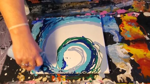 [111] 14x14 Original ocean wave #dutchpour