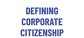 "CORPORATE CITIZEN"