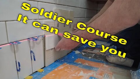 Tile Layout hack SOLDIER COURSE #shorts #tile #howtotile #tilelayout