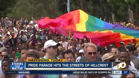 San Diego Pride Parade hits the street of Hillcrest