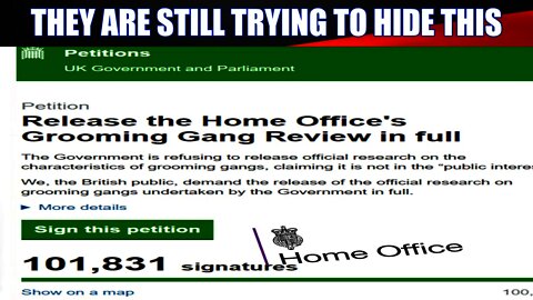 The Home Office Finally Responds To The Grooming Gang Report Petition