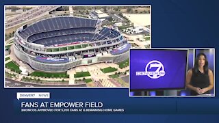 Broncos approved for 5,700 fans at Empower Field for rest of season