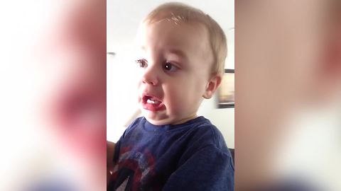 Tot Boy Cries Because Mom Won’t Let Him Color Before Tidying Up