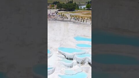 Absolutely AMAZING 🤩 Pamukkale, Turkey is the Most Beautiful Place 📍 Video Link Below