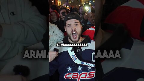 Capitals fan celebrates Armia's hat trick 🤣