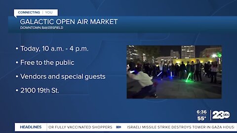 Galactic Open Air Market downtown event