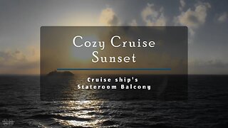 Cozy Cruise Sunset - Smooth Instrumental Jazz - Calm Relaxing Ambience - Ocean, blue skies & clouds