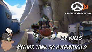 OVERWATCH 2 - O melhor tank do jogo do meta e 27 kills só de hook