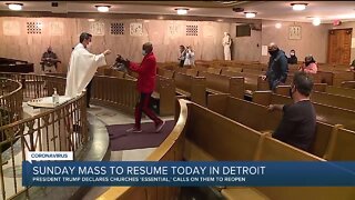 In-Person Mass Resumes in Detroit