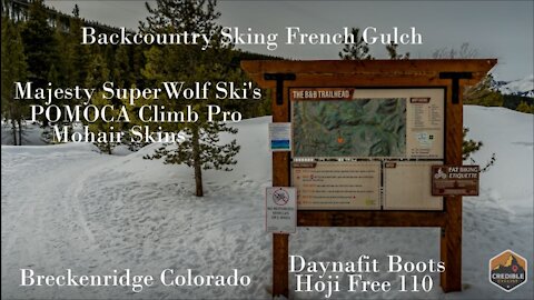 BackCountry Skiing French Gulch to Baldy in Breckenridge Colorado HD