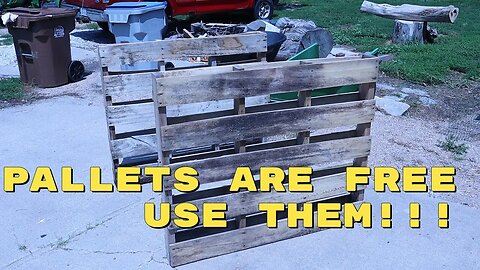 Free pallets are a resouce use them