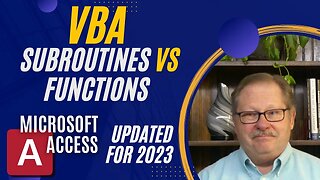 Subroutines & Functions in VBA to Automate your Database