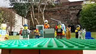 Familie bygger LEGO-have ... med en tvist!