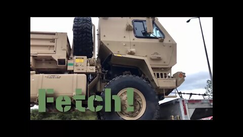 I don't know what kind of Army truck it is but I want one (because it's fetch!)