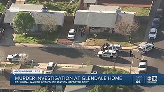 Murder investigation at Glendale home
