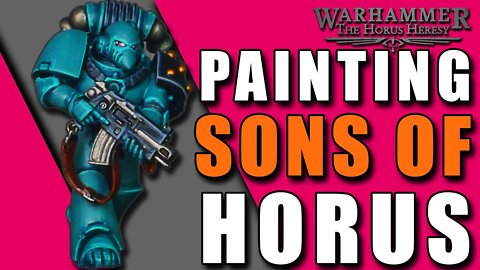 How to paint SONS OF HORUS marines | Horus Heresy | 16th Legion