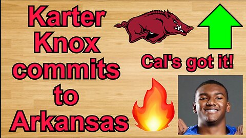 Karter Knox COMMITS to Arkansas!!! #cbb