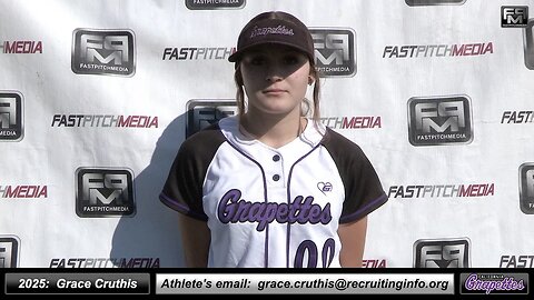 2025 Grace Cruthis 4.1 GPA Catcher, 3rd Base & Shortstop Softball Recruiting Skills Video Grapettes