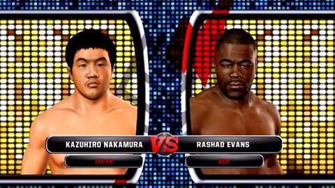 UFC Undisputed 3 Gameplay Rashad Evans vs Kazuhiro Nakamura (Pride)