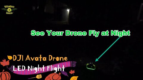 Flying the DJI Avata Drone at Night with LED Lights on Thanksgiving Day