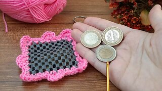 ✅️Great 💯👌 You will love it 👍🏻🎊 coin purse carpet non-slip #knit #knit #crochet