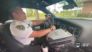 HCSO deputy surprises a mom by donating car seats instead of issuing a ticket