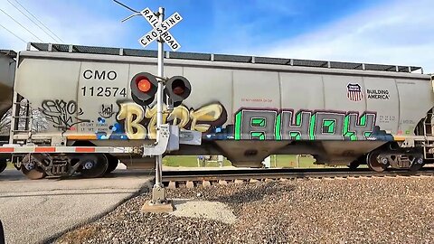 Union Pacific Mixed Manifest at Modale, IA Blair Sub CA Jct Apr 4, 2021