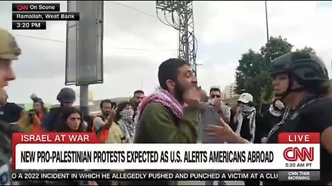 CNN reporter is shouted down by the people in the West Bank