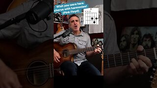 Wish You Were Here has the sweetest chorus vocal harmony(guitar lesson) #shorts