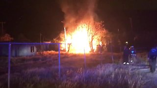 Firefighters battle south side mobile home fire