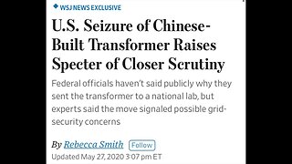 Chinese transformers powering Americas grid… A recipe for disaster…