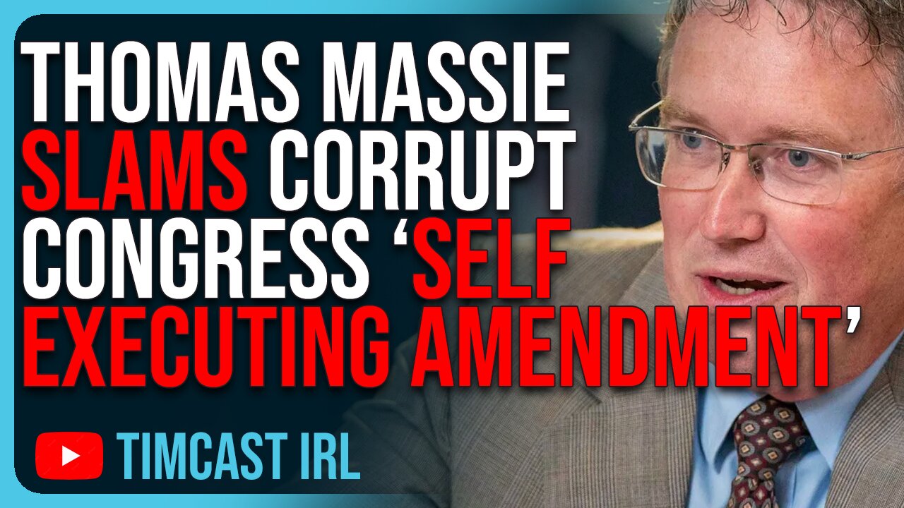 Thomas Massie SLAMS Corrupt Congress ‘Self Executing Amendment’, Dirty ...