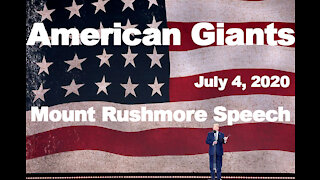 Inspirational Trump Speech: Mount Rushmore July 4th, 2020