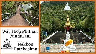 Wat Thep Phithak Punnaram or Wat Phra Khao - 45 Meter Tall Buddha - Nakhon Ratchasima Thailand 2024