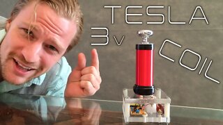 DIY 3 volt tesla coil MUSEUM QUALITY