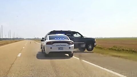 Arkansas State Police Pursuit Ends in Rollover Crash After a Successful PIT Maneuver