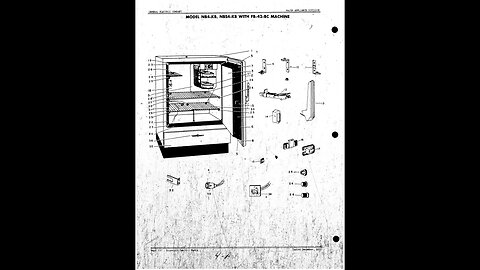 GE - General Electric appliance part schematic and break down - Card 04