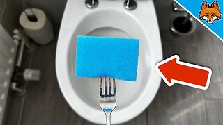 How to clean your TOILET with a FORK💥(You will THANK ME FOREVER)🤯