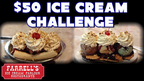 $50 Ice Cream Challenge VS FreakEating