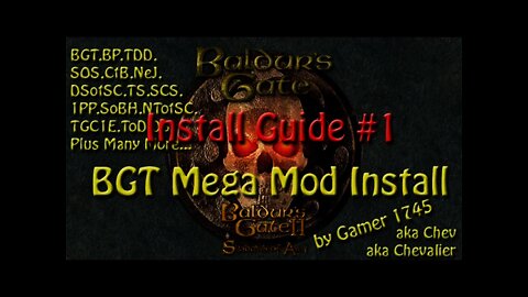Baldur's Gate BGT Mega Mod install Tutorial Part 1
