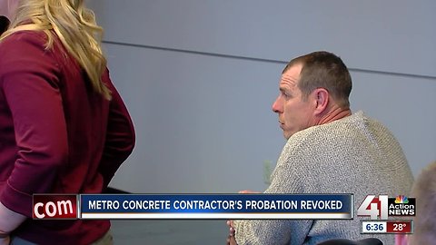 Concrete contractor has probation revoked in bad check case