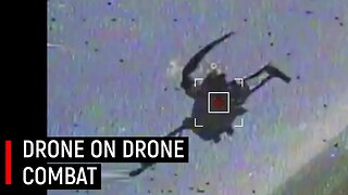 Drone On Drone Combat Ukraine - Ukrainian Kamikaze Drone Knocks Russian Drone Out Of The Sky